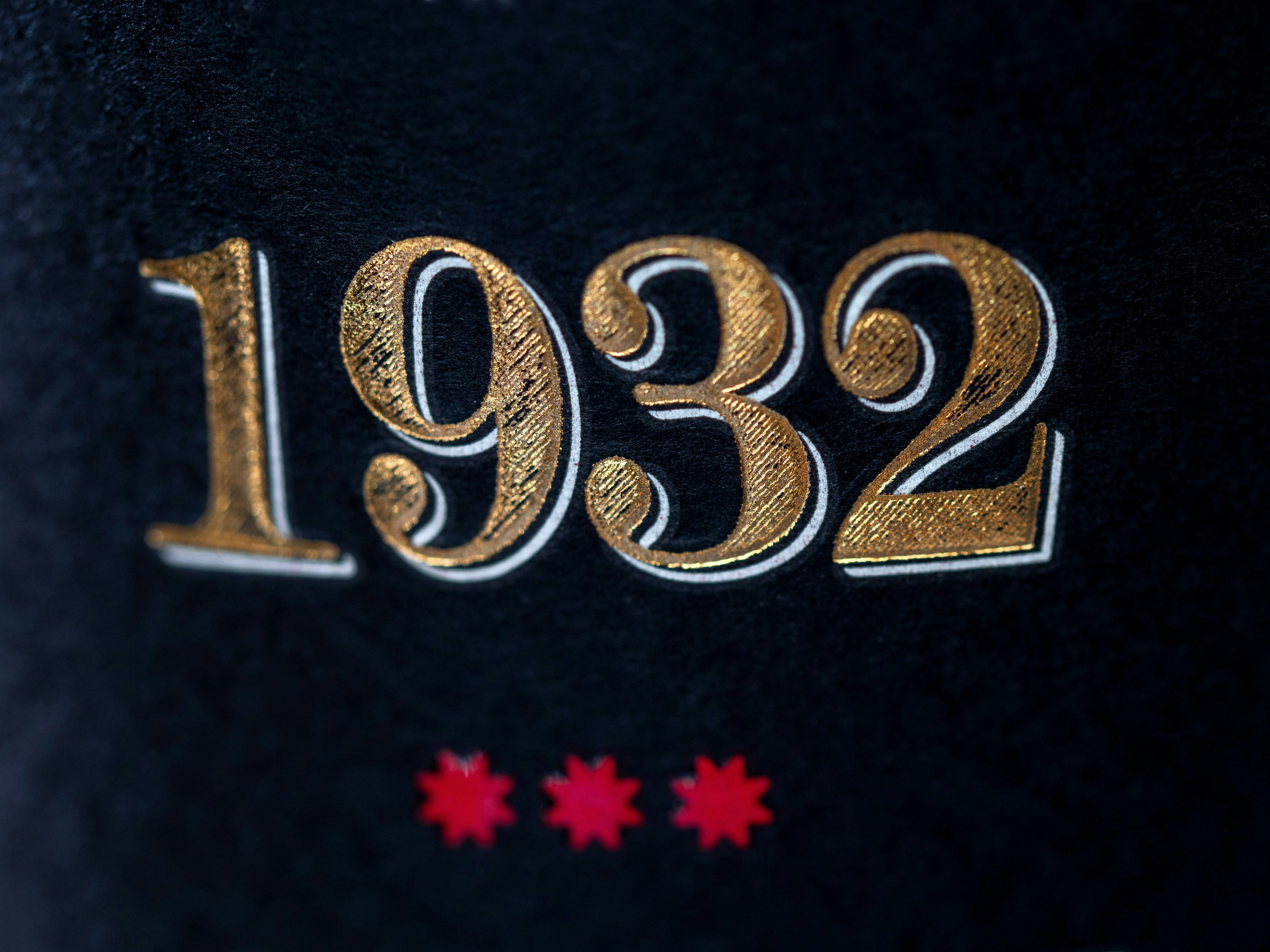 A close up of the numbers on a black surface