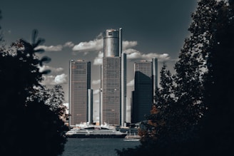 A view of a city from across the water