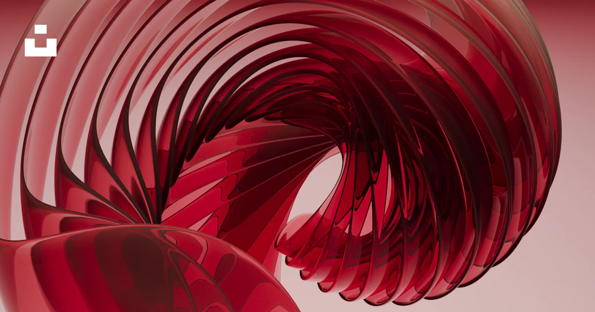 Red Pink Object A close up of a red object on a pink background photo – Free 3d Image ...