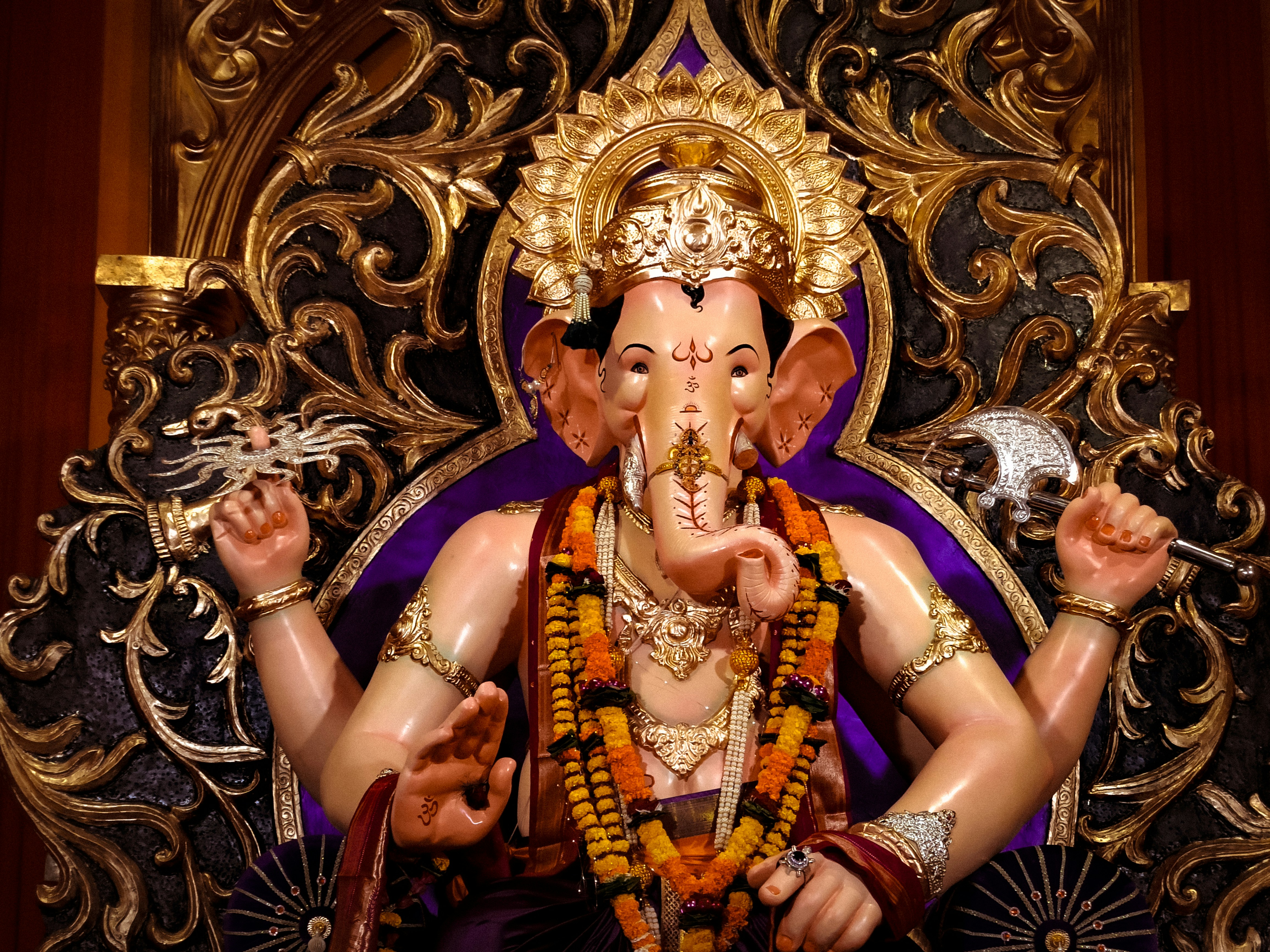 Elephant-faced statue