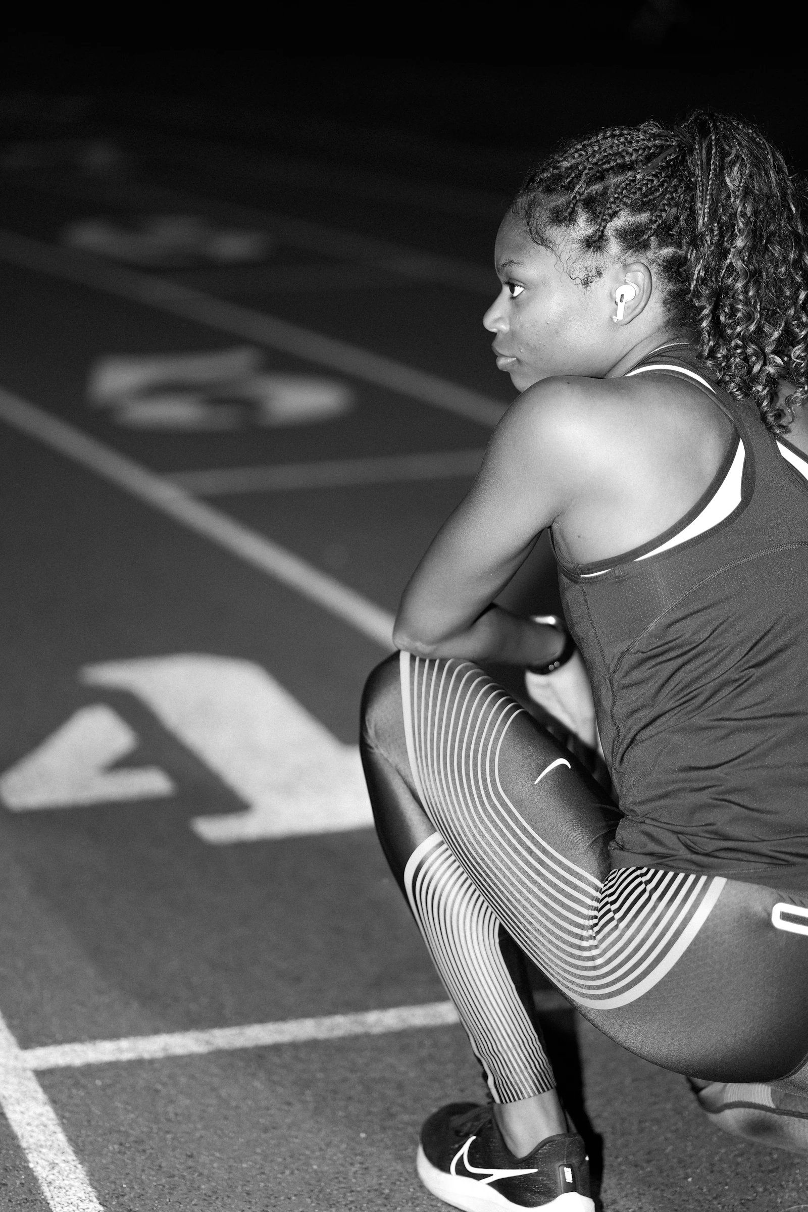 Athlete on track
