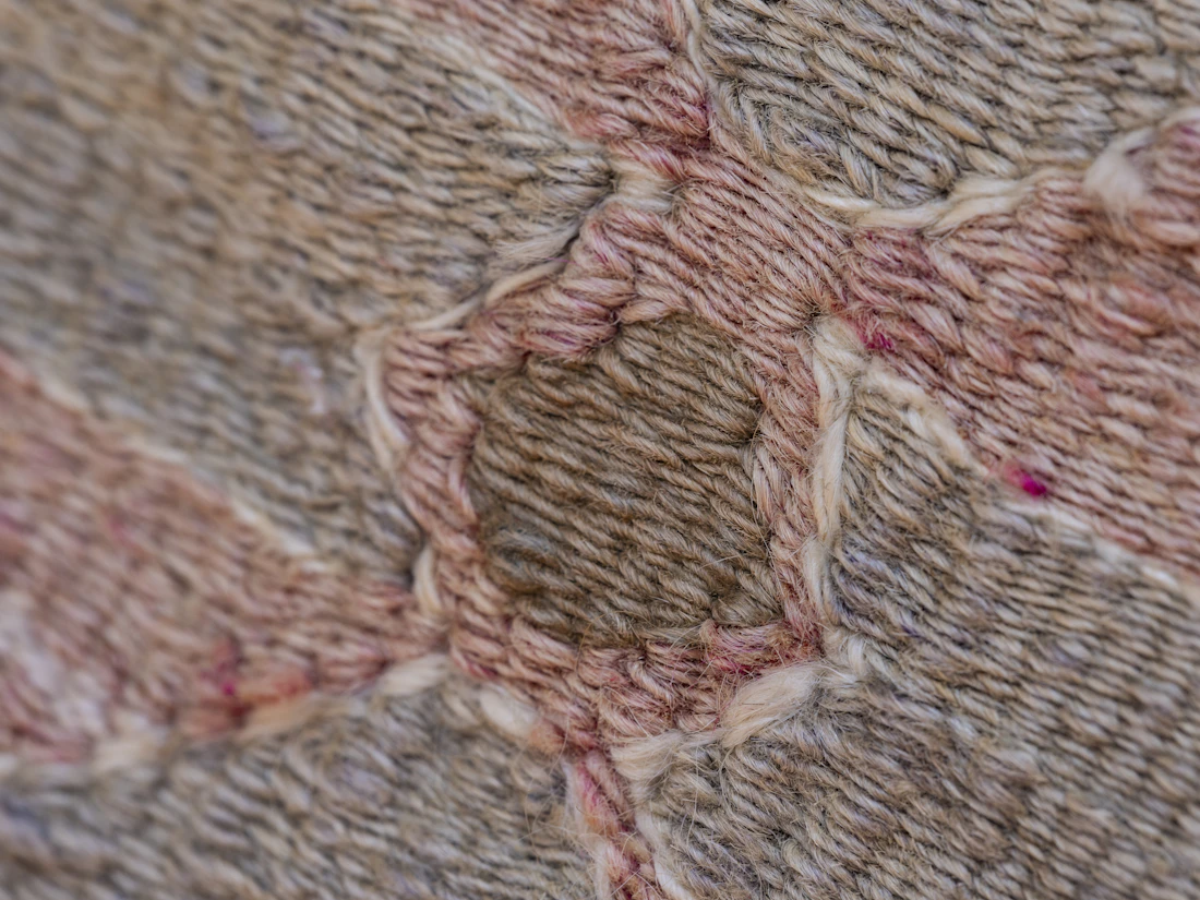 Mended garment, visible mending detail