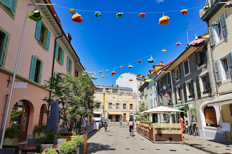 Carouge colorful street