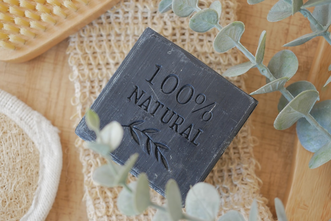 natural soap product photography close-up