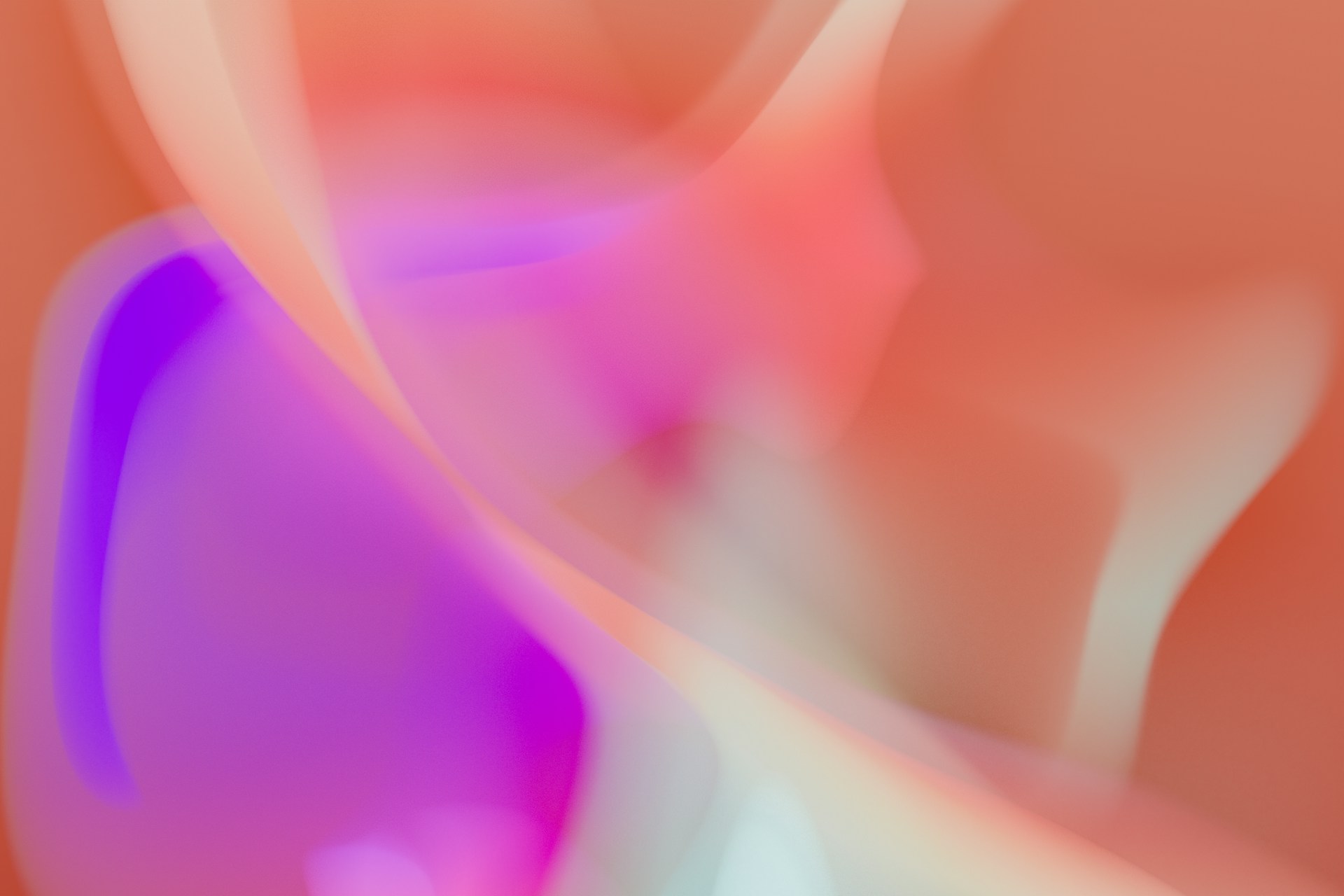 A blurry image of a pink and white vase