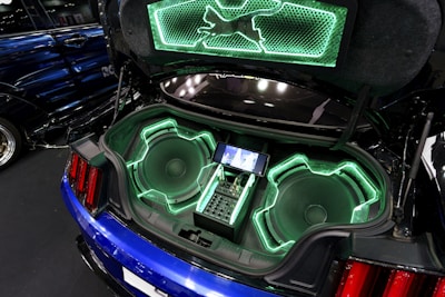 A car that has some speakers in it