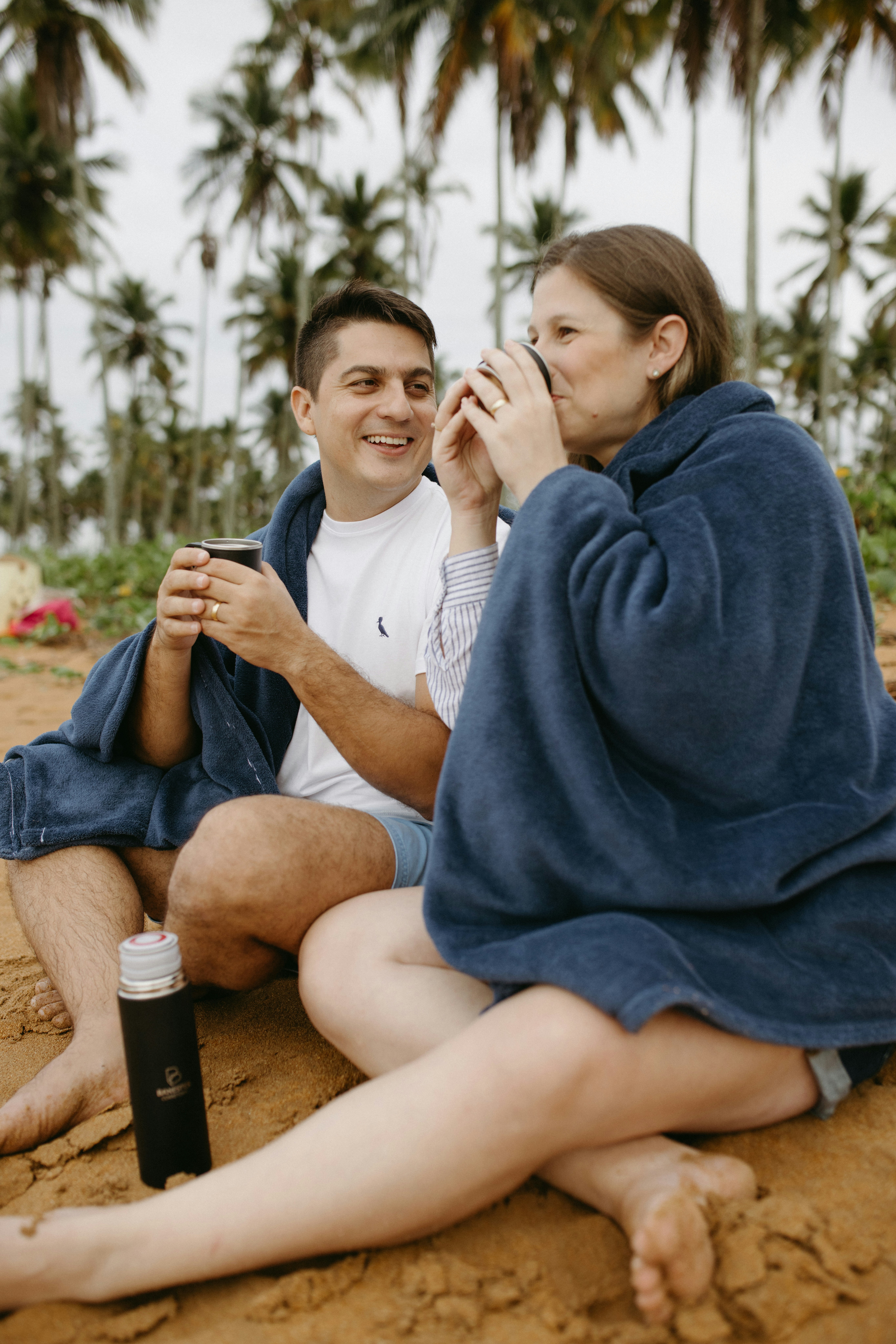 Couple planning their Maui destination wedding