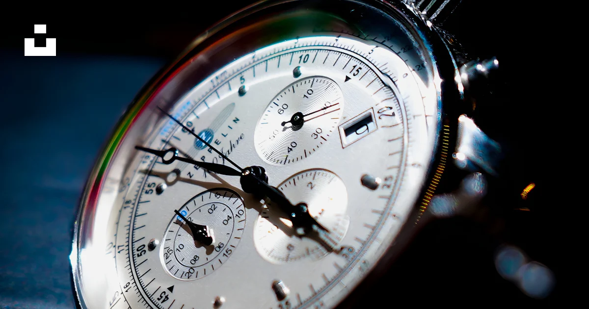 A close up of a watch on a black surface photo – Free Székesfehérvár ...