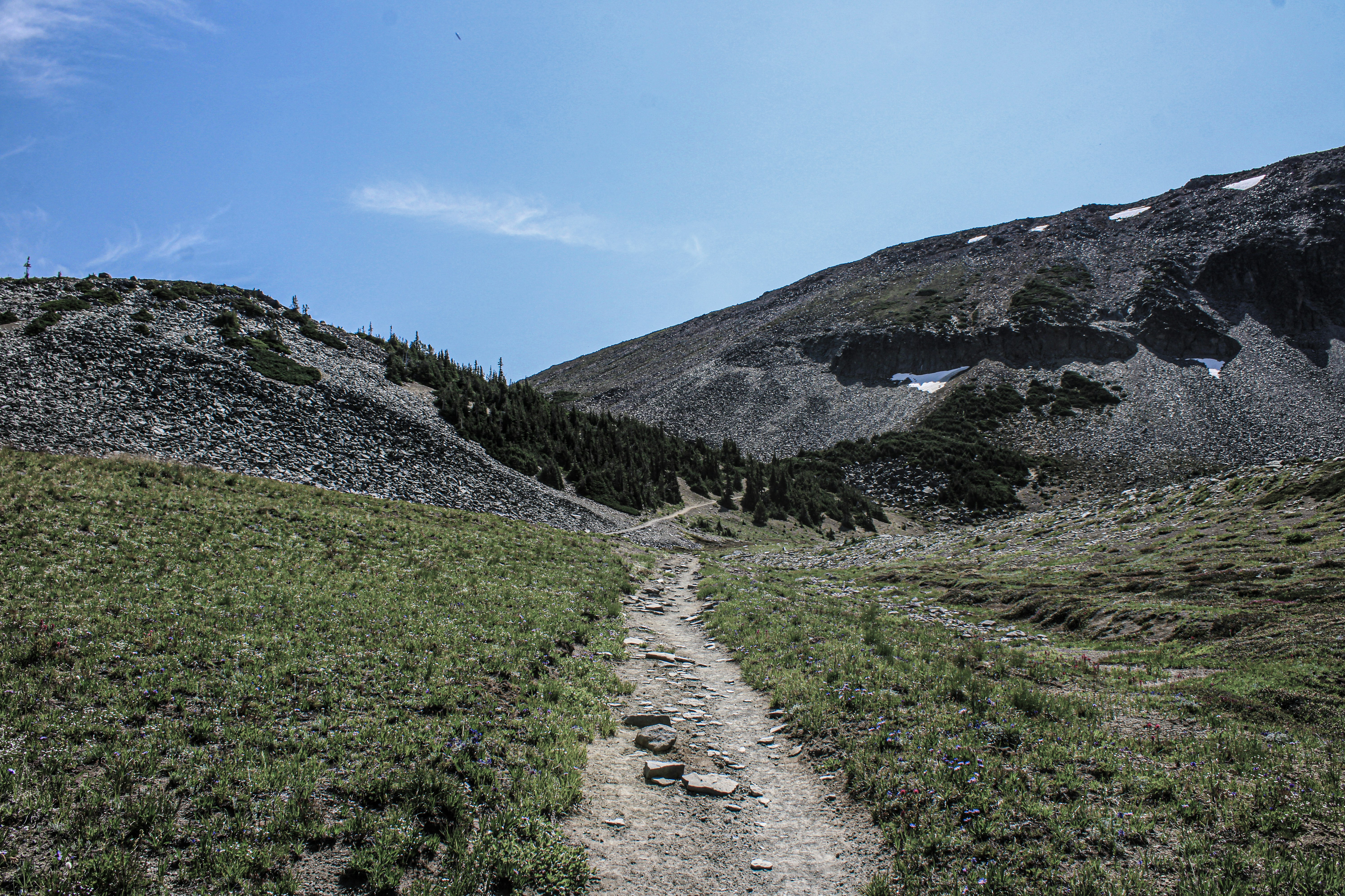 Hiking boots and trail outdoor — BroadToeBox