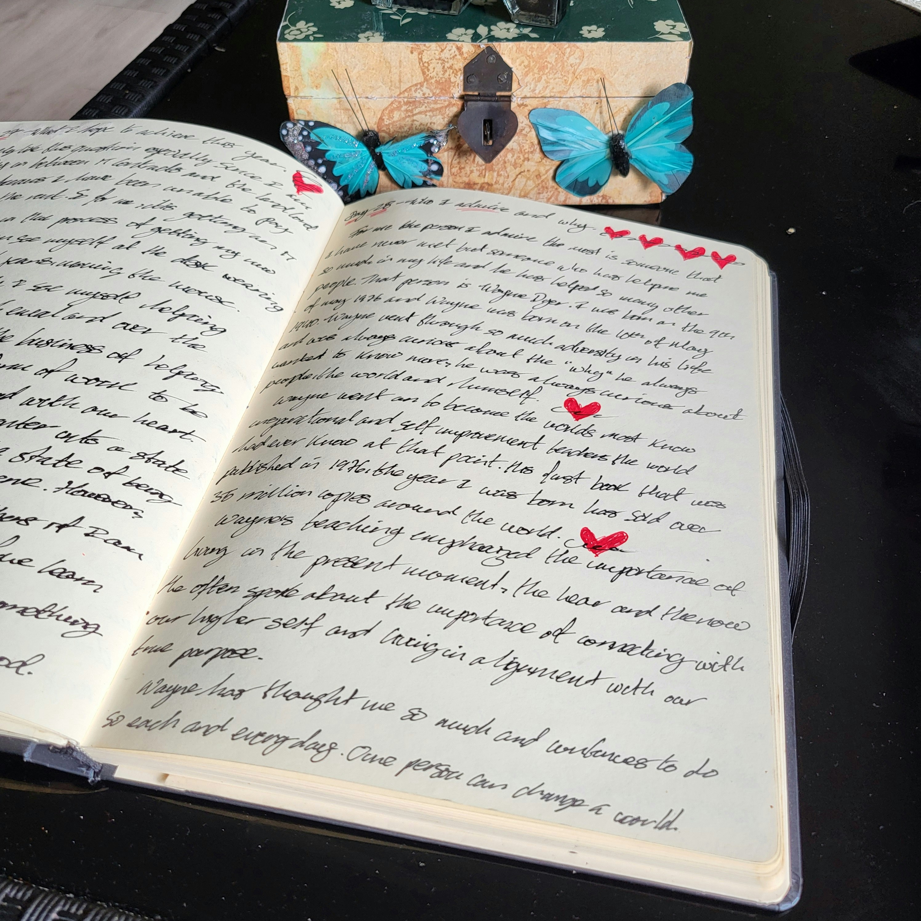 An open book sitting on top of a table