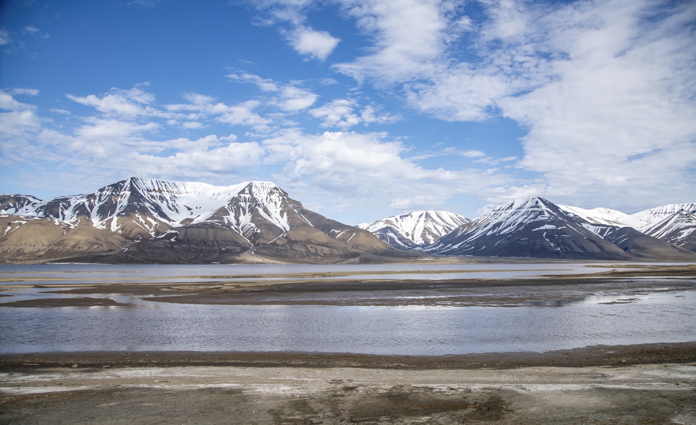 Arctic landscape in Svalbard and Jan Mayen