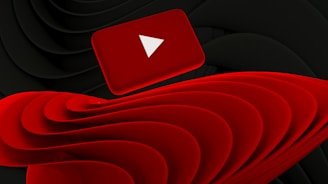 A red and black background with a white arrow