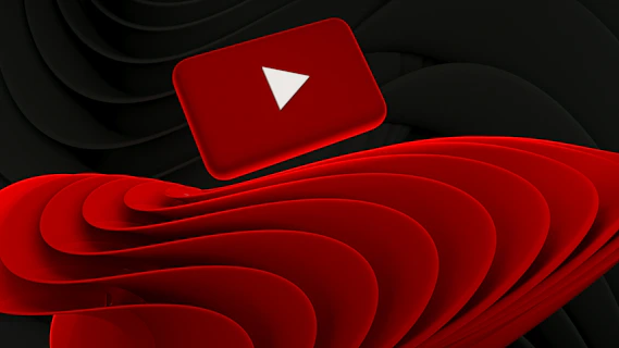 A red and black background with a white arrow
