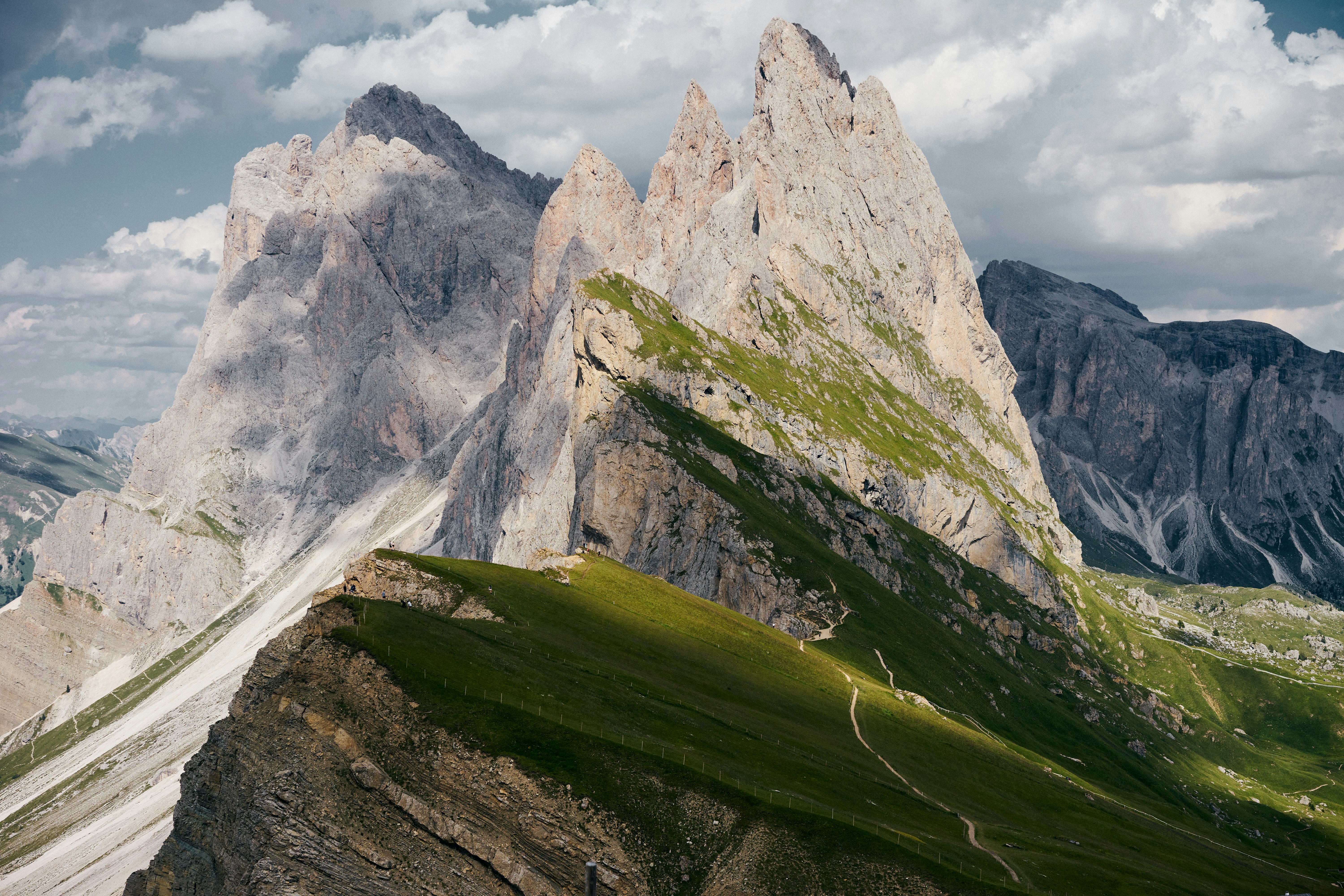 A group of mountains with a sky background