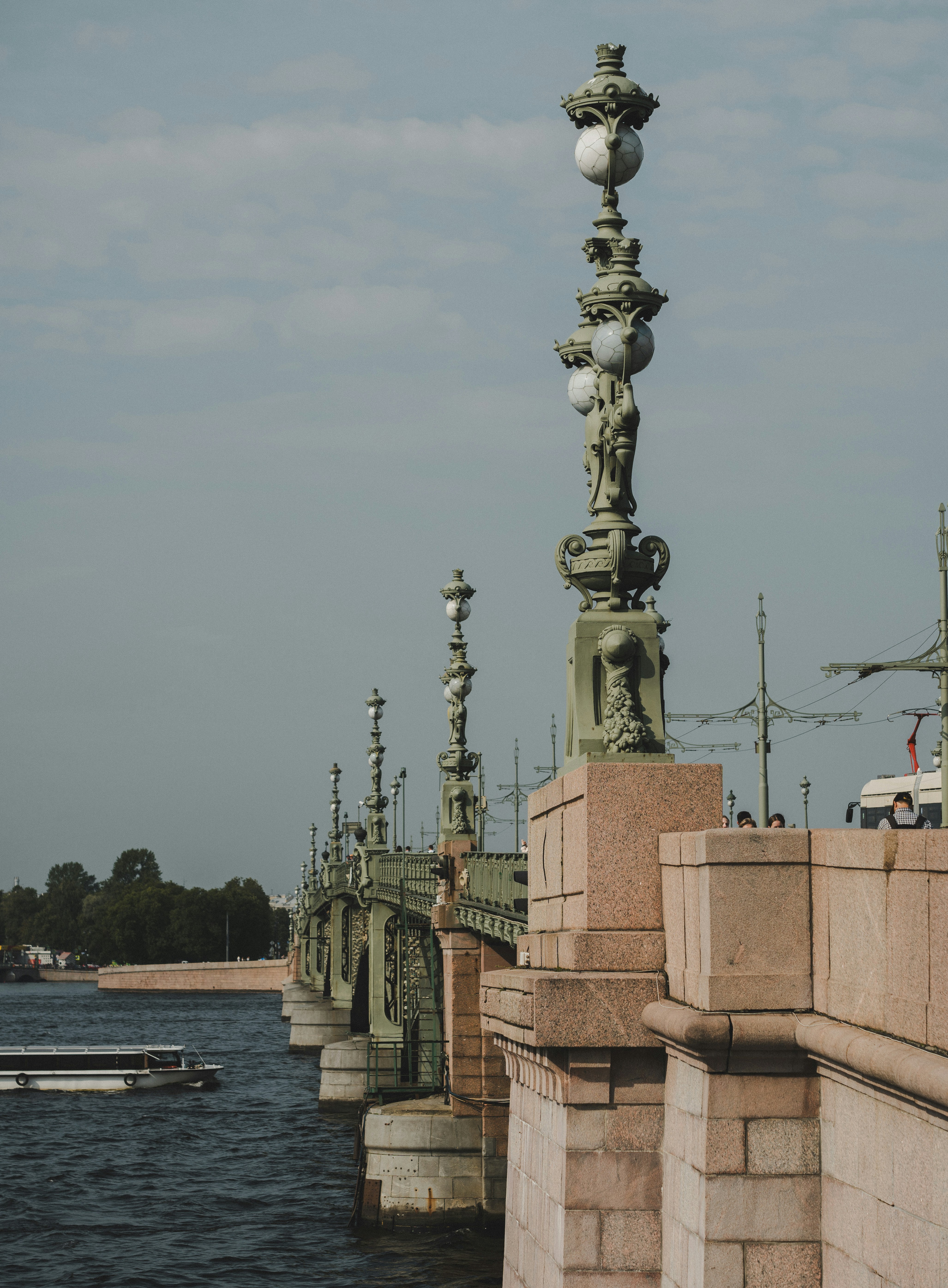 A view of a bridge over a body of water