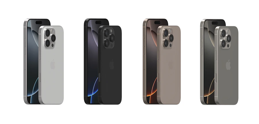 Cuatro iPhone en distintos colores