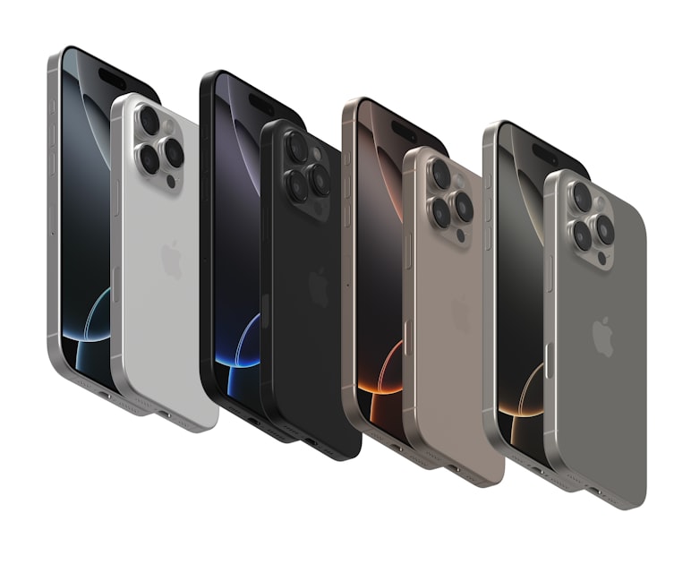 Modele iPhone compatibile cu iOS 27 afisate pe fundal curat, prezentate la WWDC 2026