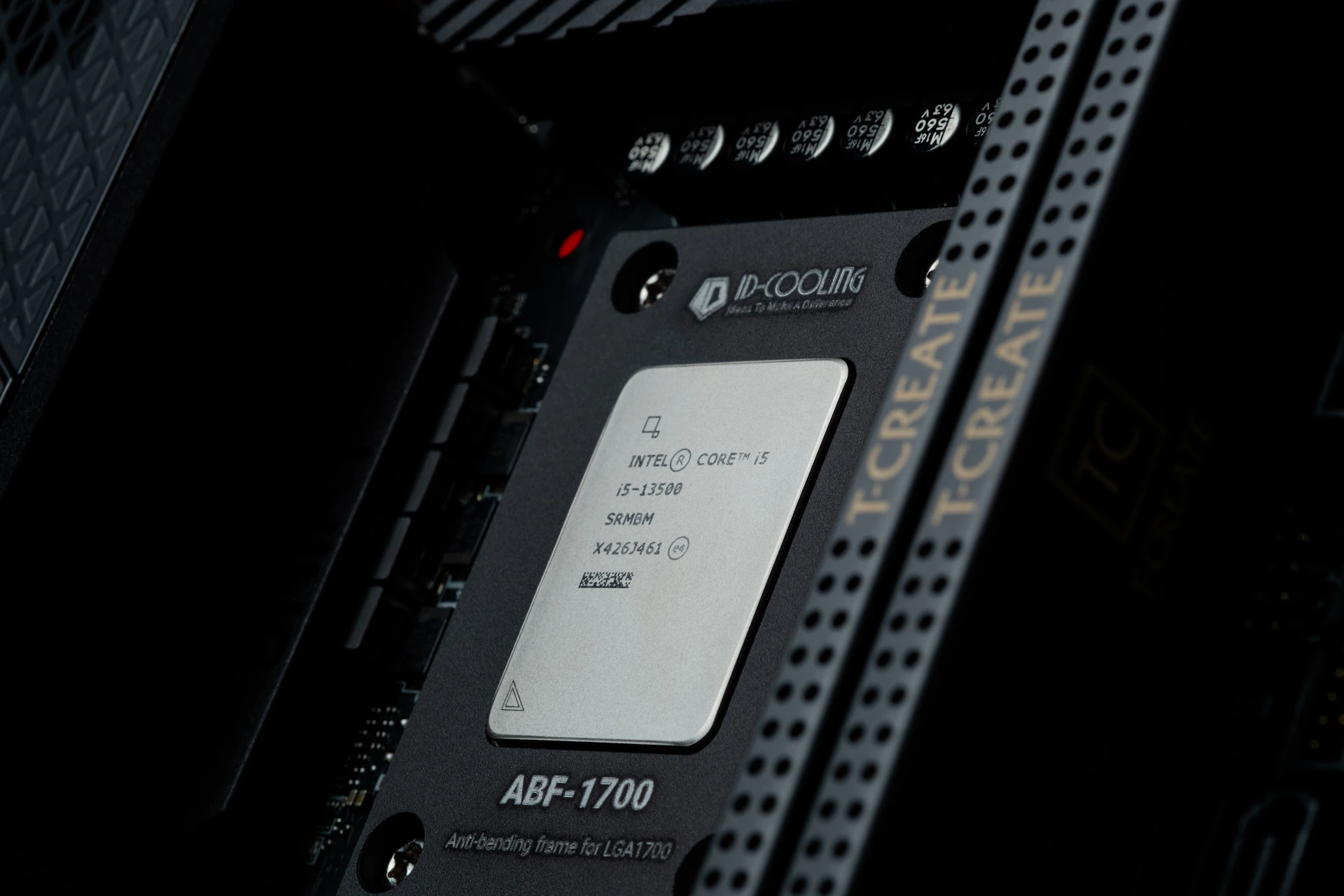 A close up view of a computer processor