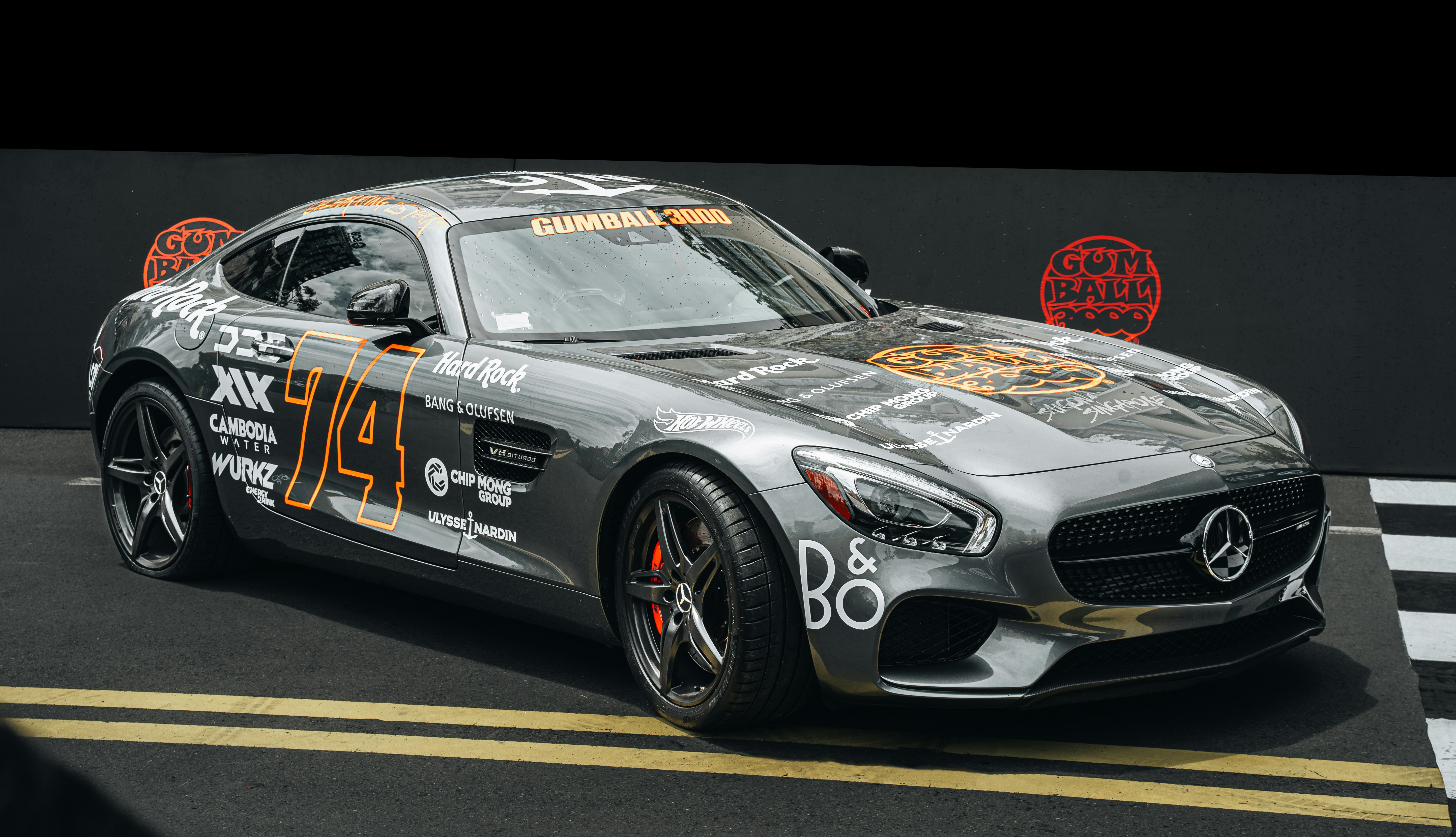 A silver sports car with a number painted on it photo – Free Hồ chí ...