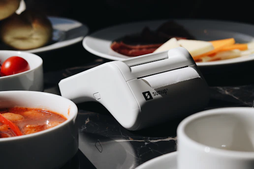 A bunch of bowls of food on a table