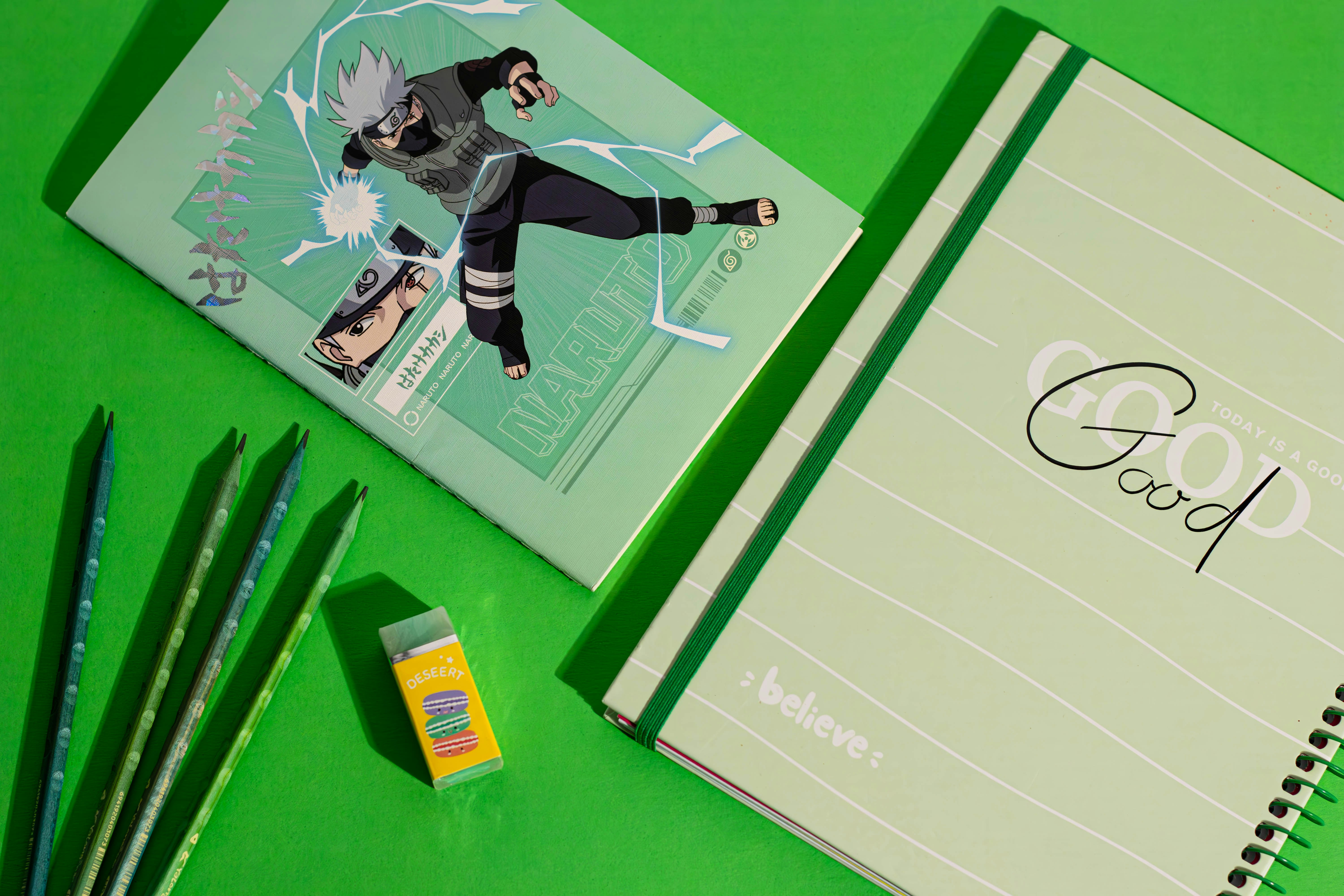 A notebook with a picture of a man on it