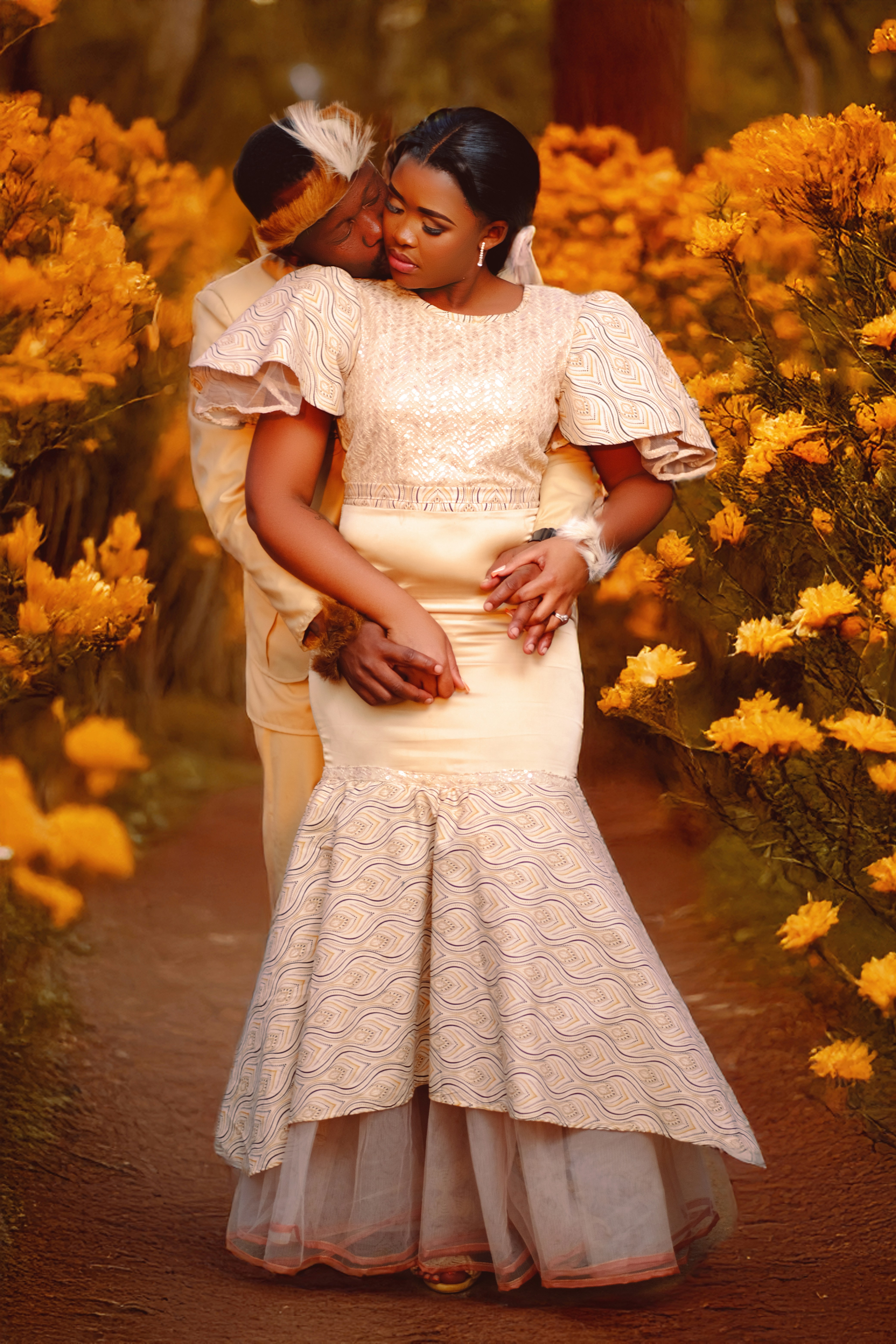 A man and a woman standing next to each other