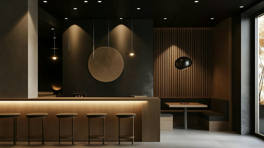 Warm bar restaurant