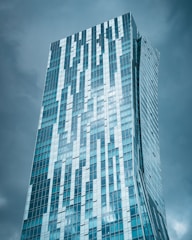 A very tall building with a sky background