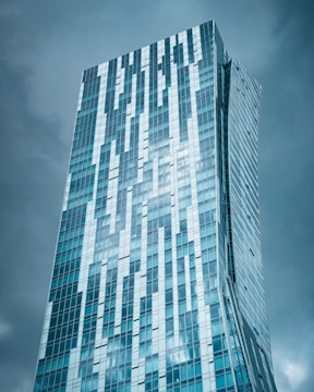 A very tall building with a sky background