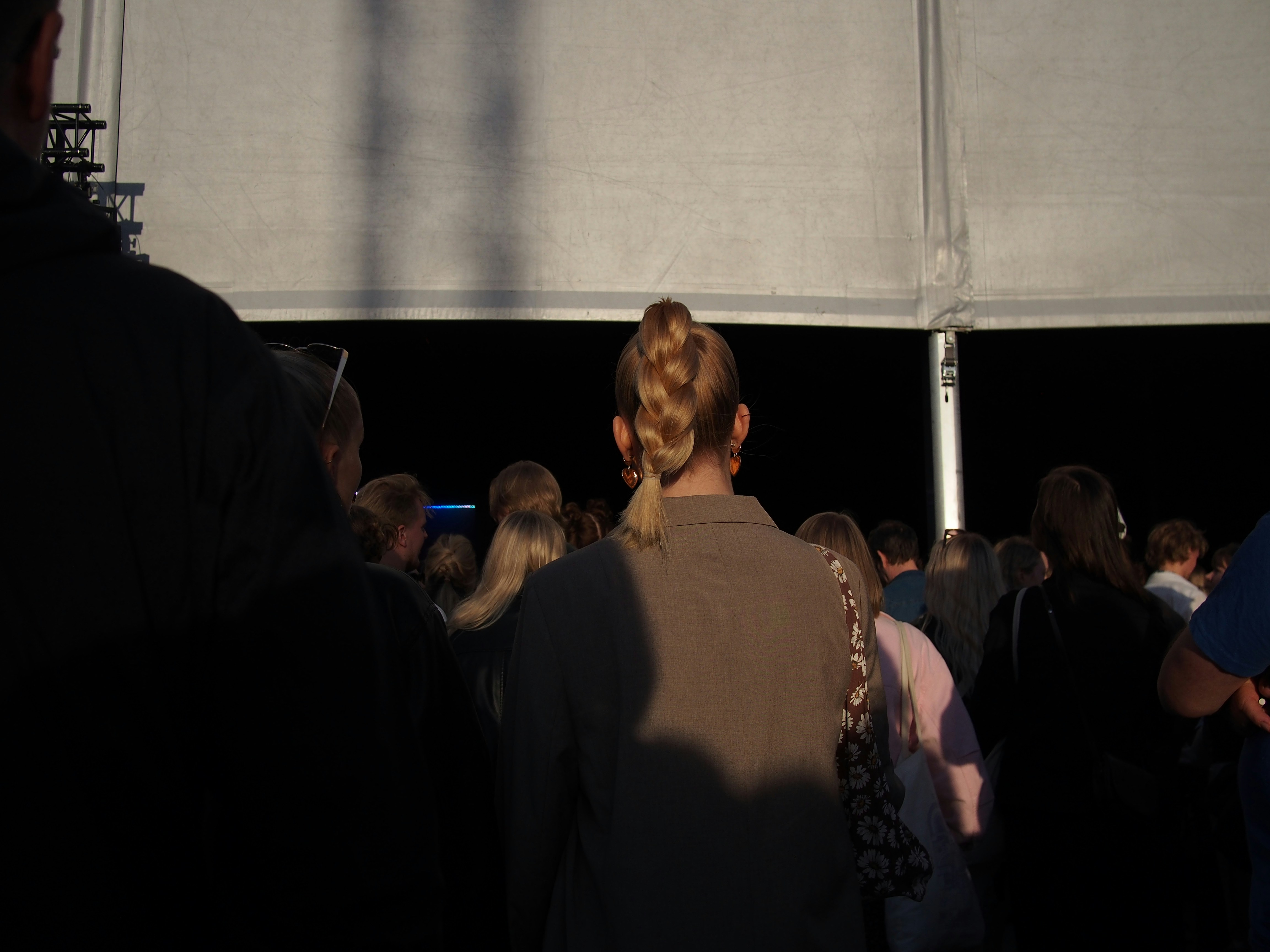 Artist group backstage