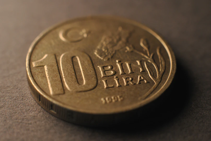 A close up of a ten euro coin