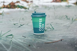 A cup of coffee sitting on top of a table