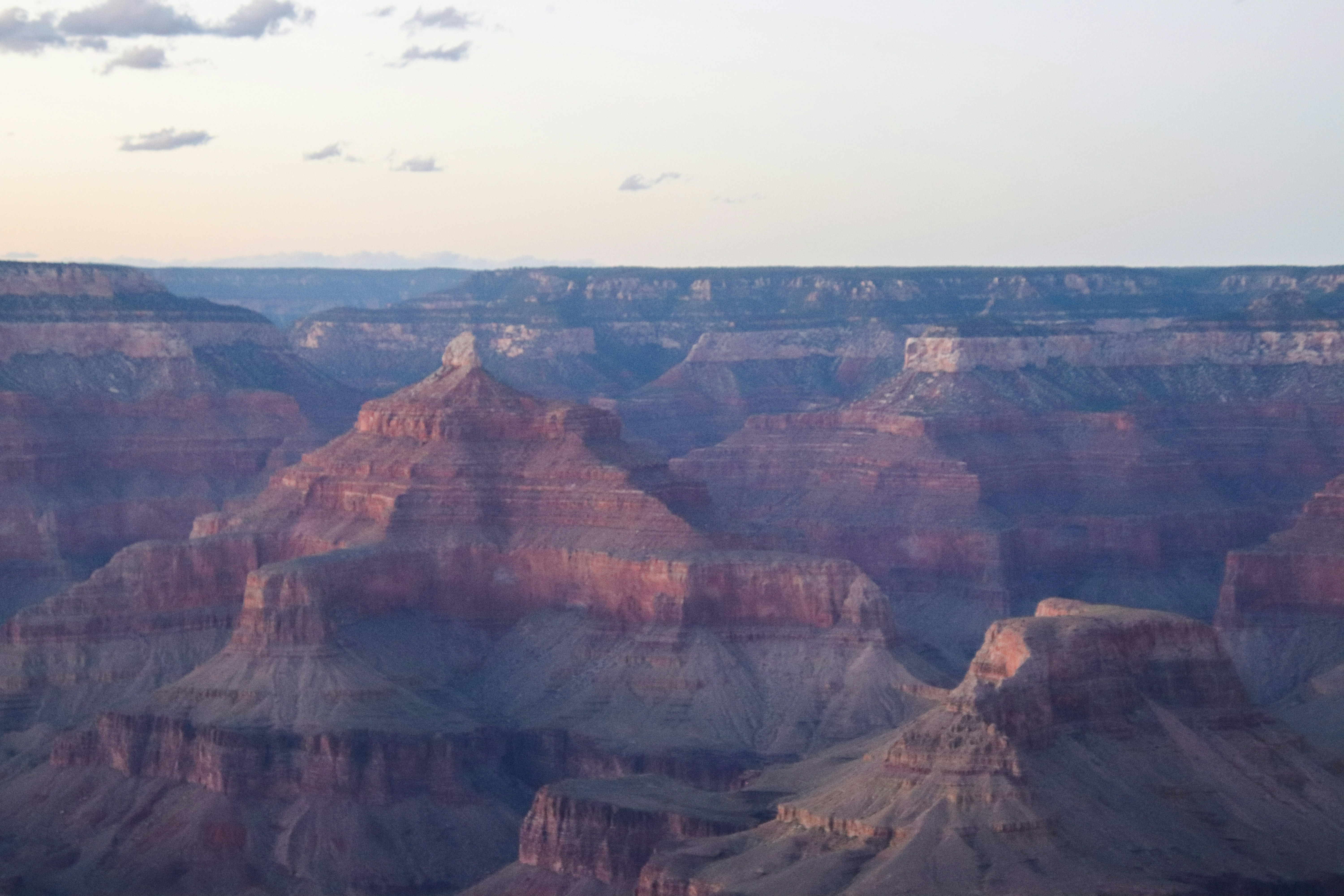 A view of the grand canyon at sunset, 