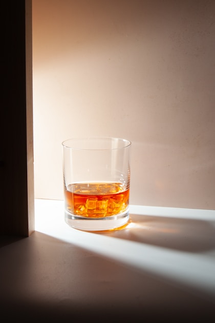 Whisky richtig trinken neat mit wasser oder on the rocks: helpful reference illustration