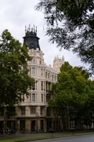 A large building with a clock on the top of it