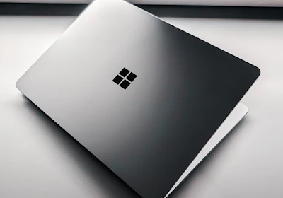 A laptop computer sitting on top of a table
