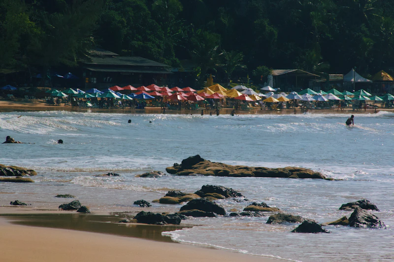 La Praia do Madeiro desde el aire
