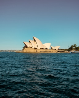A view of the sydney opera house from across the water