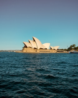 A view of the sydney opera house from across the water