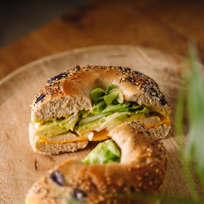 Everything bagel sandwich