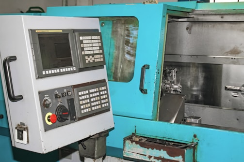 A machine that is inside of a building