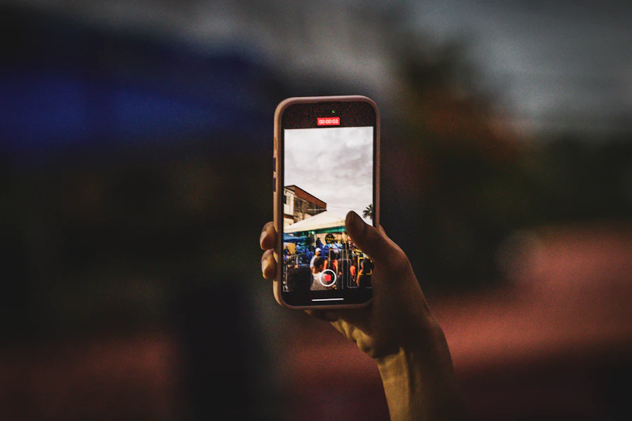 Filming with a phone