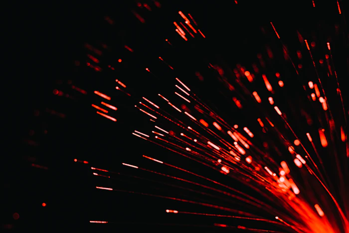 Close-up glow of a ground firework