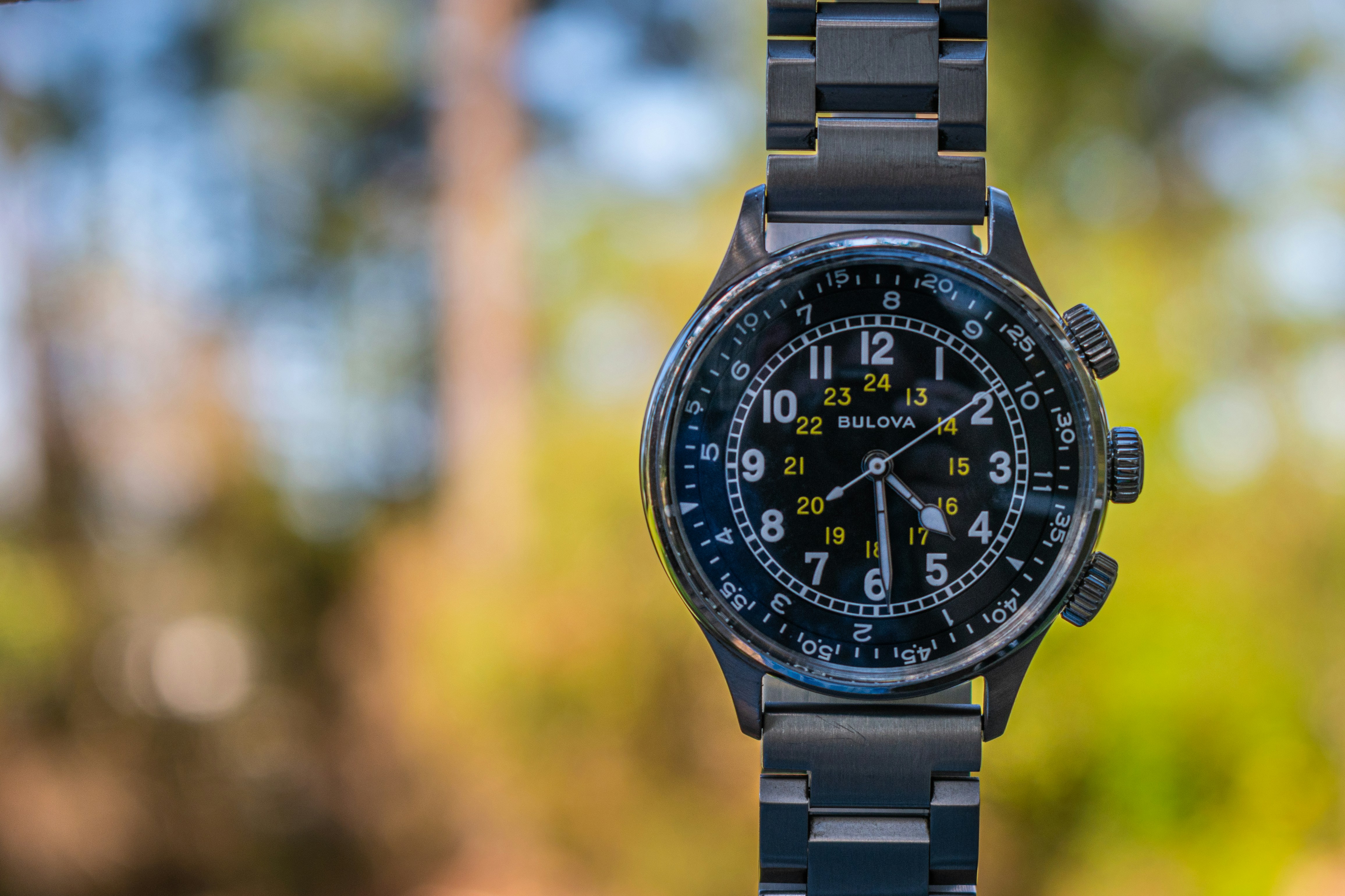 The Skymaster 38, a classic pilot watch.