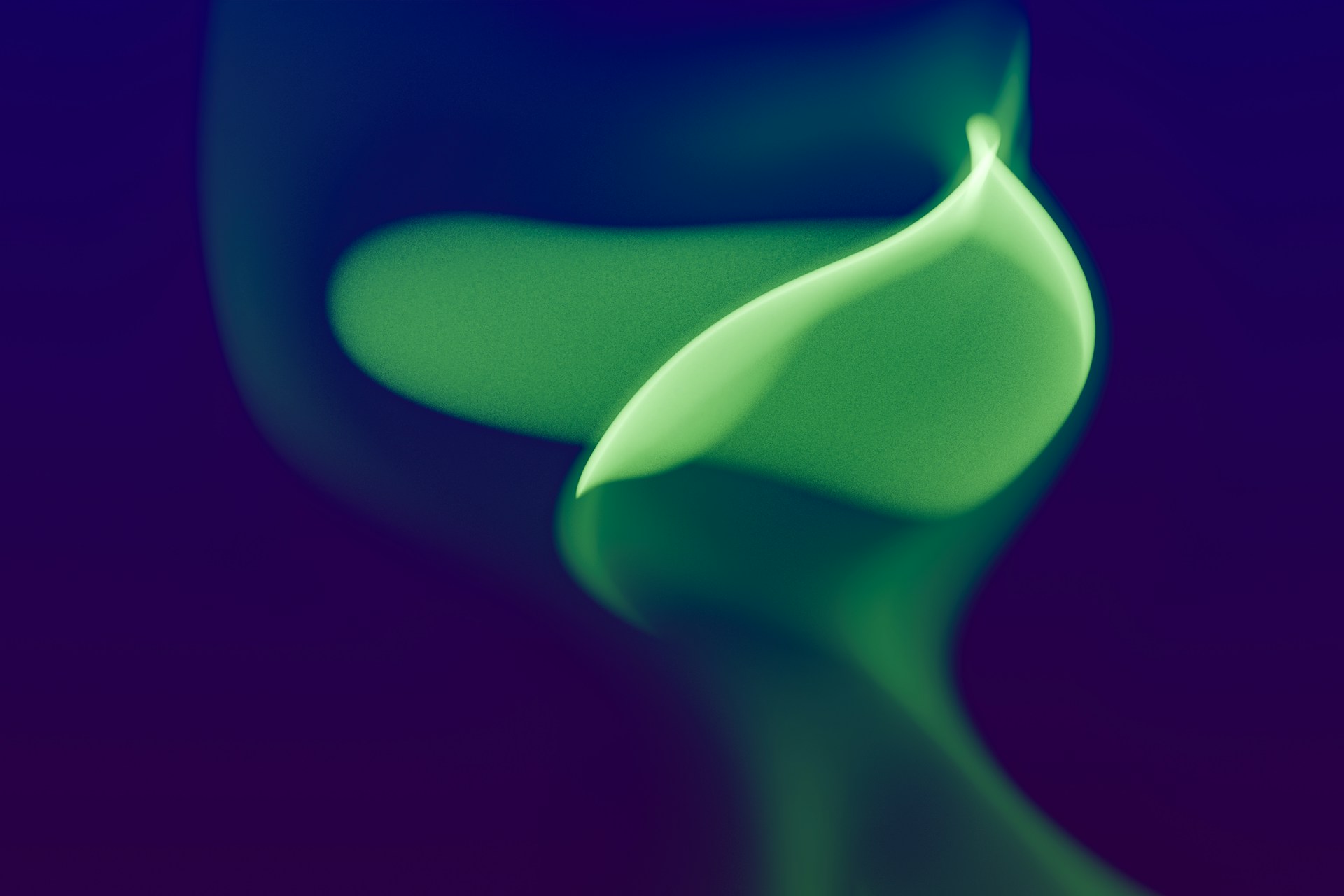 A blurry photo of a green object