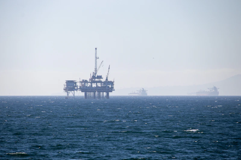 Plataforma petrolera industrial