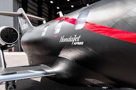 A close up of the nose of an airplane