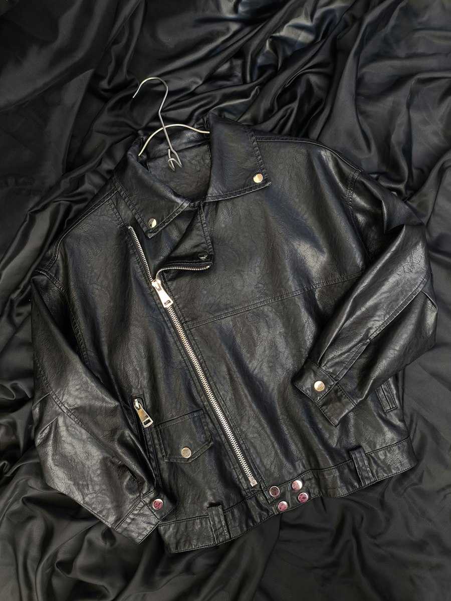 Archive Black Moto Jacket, Gold Hardware
