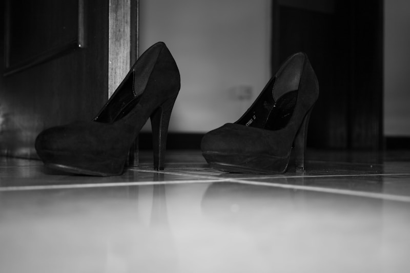 Elegant MILF high heels