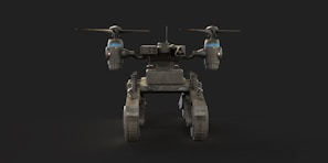A small robot with a camera attached to it